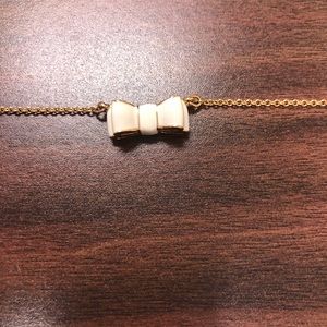Kate Spade White Bow Necklace